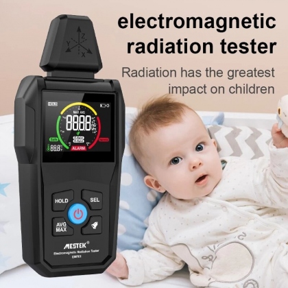 MESTEK Electromagnetic Radiation Tester Electromagnetic Field Radiation Detector Tester Emf Meter Counter Emission Dosimeter Computer COD