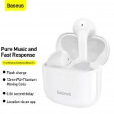 Baseus E3 TWS bluetooth V5.0 Earphone 13mm Titanium Driver Low Latency 330mAh Battery Flash Charge IP64 Waterproof Smart Touch App Control Sports Earbuds