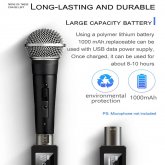 M-ONE UHF Microphones DSP Wired to Wireless System XLR Transmitter Receiver Signal Adapter for Dynamic Microphone Guitar Receiver Transmission Adapter CO