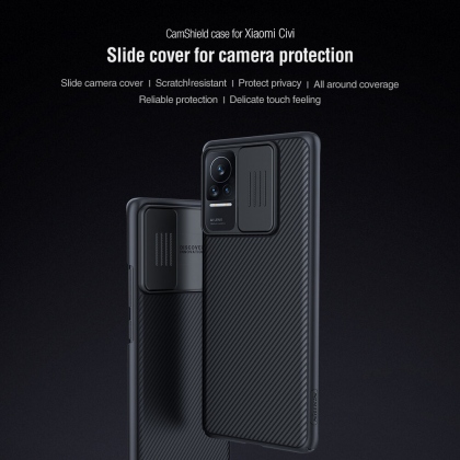 Nillkin for Xiaomi Mi CIVI Case Bumper with Lens Cover Shockproof Anti-Scratch TPU + PC Protective Case Non-Original COD