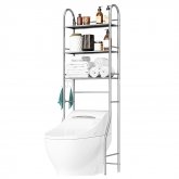 2/3-Tier Over Commode Washing Machine Shelf Bathroom Space Saver Rack Organizer Floor Stand COD