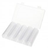 100Pcs/Lot 20/25/27/30mm Clear Plastic Coin Holder Universal Commemorative Coin Shell Collector COD