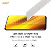 Enkay 2-in-1 for POCO X3 Accessories with Airbags Non-Yellow Transparent TPU Protective Case + 9H Anti-Scratch Tempered Glass Screen Protector COD