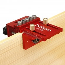 ENJOYWOOD Drillpro Series 3 in 1 Adjustable Woodworking Doweling Jig Kit Pocket Hole Jig Drilling Guide Locator For Furniture Connecting Hole Puncher Tools