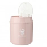 Plastic Small Waste Bin Cute Mini Trash Can Desktop Trash Basket Table Home Office Trash Can Dustbin Sundries Barrel Box COD