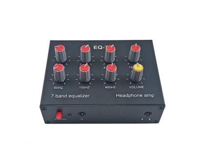 7-segment Equalizer Tone Treble Mid Bass Adjust Mobile Computer Game Headset Ear Amplifier Audio Signal Preamplifier DIY COD