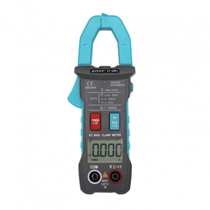 ZT-QB1 Digital Current Clamp Meter Multimeter BSIDE T-RMS Voltmeter DC/AC Voltage Resistance NCV Hz Capacitor Ammeter Meter COD