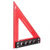 VEIKO 200mm Aluminum Alloy Carpenter Square Triangle Ruler Woodworking Precision Hole Positioning Square COD