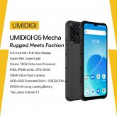 UMIDIGI G5 Mecha 50MP Dual Camera 16GB RAM 128GB ROM 6.6 inch 6000mAh Android 13 Unisoc T606 Octa Core IP68 IP69K Waterproof 4G Rugged Smartphone COD