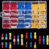 480/300/280Pcs Assorted Spade Terminals Insulated Cable Connector Electrical Wire Crimp Butt Ring Fork Set Ring Lugs Rolled Kit COD