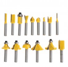 15pcs 1/4 Inch Shank Router Bits Set Carbide Trimming Machine Tool Set for woodworking COD