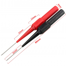 Insulation Piercing Needle Non-destructive Multimeter Test Probes Red/Black COD