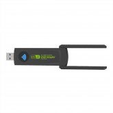 1300Mbps 2.4G/5G Dual Band USB3.0 WiFi Adapter Wifi Dongle USB Network Card Free Driver with External High Gain Dual Antenna for PC Laptop Computer COD