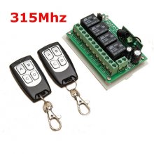 3Pcs Geekcreit® 12V 4CH Channel 315Mhz Wireless Remote Control Switch With 2 Transimitter COD