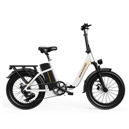 [USA DIRECT] SOHAMO S3-20Ah Electric Bike 48V 20Ah 750W 20*3.0 Inch Electric Folding Bicycle 48-96KM Mileage Range Max Load 140KG COD