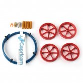 4Pcs All Metal Platform Red Leveling Nut + PTEF Tube with Leveling Spring Upgrade Accessories Kit Suit Ender-3/3Pro/5 3D Printer COD