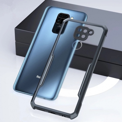 Bakeey for Redmi Note 9 / Redmi 10X 4G Case with Bumpers Shockproof Anti-Fingerprint Transparent Acrylic Protective Case Non-original COD