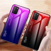 Bakeey for POCO M3 Gradient Color Tempered Glass Shockproof Scratch-Resistant Protective Case Non-original COD