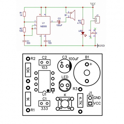 Electronic Circuit DIY Production Analog Telegraph DIY Spare Parts Welding Training DIY Kit COD