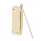 Flanger Toddler Musical Instruments Wooden High-quality Percussion Instrument with Children Mallet Square Two-tone Castanets COD