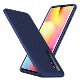 Bakeey for Xiaomi Mi Note 10 Lite Case Carbon Fiber Texture Slim Soft TPU Shockproof Protective Case Back Cover Non-original COD