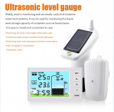 Ultrasonic Level Sensor Ultrasonic Water Tank Liquid Depth Level Meter Sensor Liquid Level Sensor with Temperature Display Water Level Gauge Automatic Water Addition