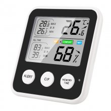 High-Precision Lcd Electronic Digital Display Indoor Temperature And Humidity Meter Multi-Functional Household COD