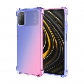 Bakeey for POCO M3 Case Gradient Color with Four-Corner Airbag Shockproof Translucent Soft TPU Protective Case COD