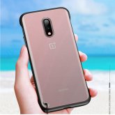 Bakeey Transparent Ultra Thin Anti Fall Matte Hard PC&Soft Edge With Finger Ring Protective Case For OnePlus 7 COD