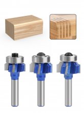 3PCS 6mm 8mm 1/4"Shank Z4 Corner Round Router Bit R1 R2 R3 Trim Edging Woodworking Mill Classical Cutter Bit COD