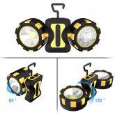 SL11 500 Lumens 10W COB LED Camping Light Double Head Magnetic Hook Up 4 Modes Emergency Flashlight Searchlight COD