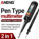 NEW ANENG A3010 Pen-Type Multimeter High Precision Quick Measurement AC/DC Voltage Resistance Capacitance Hz Frequency Tester Tool with Backlit Display NCV Line Breakpoint Lookup Portable Multifunctio