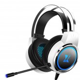 Heir Audio X8 Gaming Headset 7.1Channerl 50mm Unit RGB Colorful Light 4D Surround Sound Ergonomic Design 360° Omnidirectional Noise Reduction Microphone