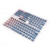 SKYLOONG GK7 126 Keys Mechanical Keyboard Keycaps Set PBT Blue Enchantress—Black Transparent Jelly Keycap for Mechanical Keyboards COD