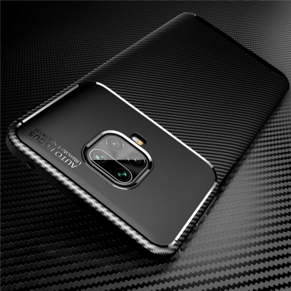 Bakeey Luxury Carbon Fiber Pattern Shockproof Silicone Protective Case for Xiaomi Redmi Note 9S / Redmi Note 9 Pro / Redmi Note 9 Pro Max Non-original CO