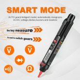 MUSTOOL MT008 2 IN 1 4000 Counts Digital Multimeter Pen Type Professional AC/DC Voltage Meter Handheld Resistance Diode Tester COD