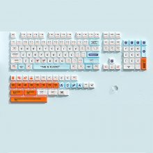 135 Keys Agent Plastic Theme Keycaps Set XDA Profile PBT Sublimation Key Caps Suitable for 61/68/75/84/87/89/96/98/100/104/108 Mechanical Keyboard COD