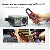 EU Direct KAIWEETS HT206D Digital Clamp Meter True RMS 6000 Counts AC/DC Voltage Current Resistance Capacitance Top Seller Buy Now COD