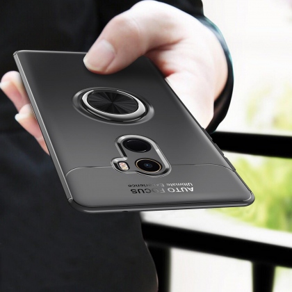 Bakeey 360° Adjustable Metal Ring Kickstand Magnetic PC Protective Case for Xiaomi Mi MIX 2 Non-original COD