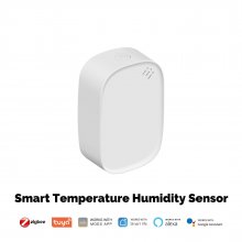 ZigBe Wireless Temperature and Humidity Sensor High Sensitivity with 50m Communication Range Compatible with Smart Home Devices Voice Monitoring Energy Efficient Home Automation