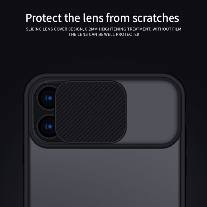 Mofi Anti-Hacker Peeping Sliding Lens Protection Cover Anti-scratch Translucent Protective For iPhone 12 Pro Max 6.7 Inch COD