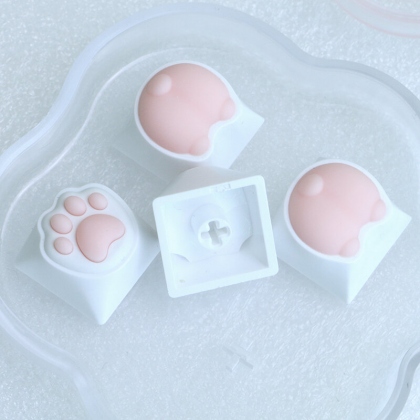 Cat Paws Corgi Keycap Soft Silicone For Cherry Mx Switch Mechanical Keyboard ABS Animal Keycaps COD