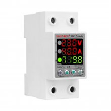 220V 40A/63A Adjustable Voltage Relay with Over Under Voltage Protection Over Current Limit Precision Wattmeter Energy Meter with Automatic Recovery Ideal for Power Consumption Monitoring