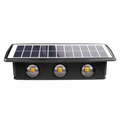 LED Solar Wall Light Outdoor Up and Down Garden Lamp for Home Porch Fence Stairs Wall Backyard Luminous Lighting COD