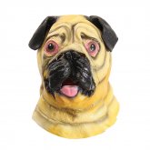 Shar Pei Head Mask Creepy Animal Halloween Costume Theater Prop Latex Party Toy COD