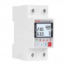 SINOTIMER SVP688 WiFi Energy Meter Remote Control Voltage/Current/Leakage Protection Real-Time Monitoring Adjustable Parameters Three Timing Modes Ensure Efficient Energy Management