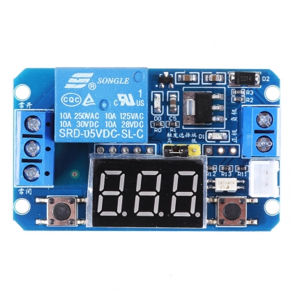 5V Trigger Time Delay Relay Module with LED Digital Display 0-999s 0-999min 0-999H Work-delay/Delay-work COD