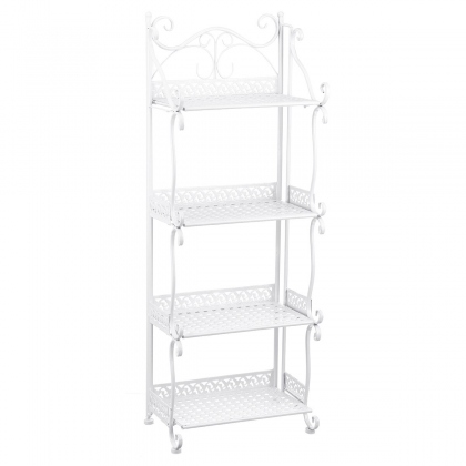 4 Layers Iron Storage Rack Modern Simple Bathroom Floor Shelf Household Shoe Rack Bookshelf Storage Shelf COD