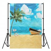 5x7ft Summer Sunshine Beach Vocation Sea Photography Backdrop Studio Prop Background COD