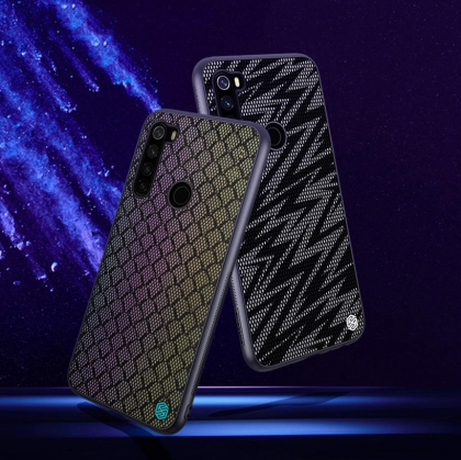 For Xiaomi Redmi Note 8 Case NILLKIN Luxury Luster Twinkle Shield Woven Polyester + PU Leather Hard Back Protective Case Non-original COD